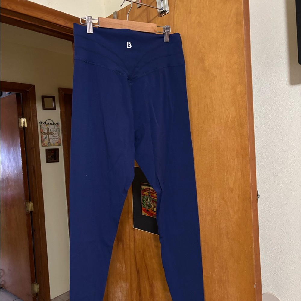 BuffBunny Navy Blue High-Waist Leggings - Picture 4 of 4